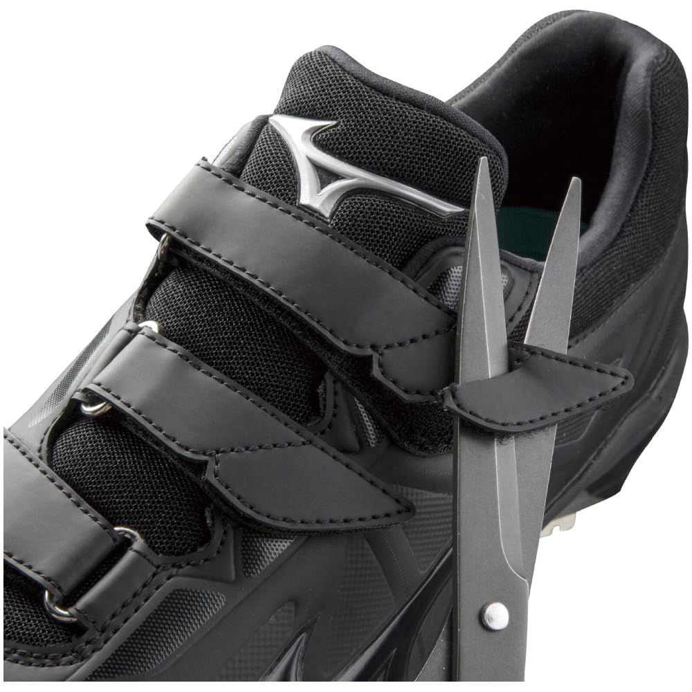 ミズノ 野球シューズ LIGHTREVO BUDDY BLT ライトレボ バディー ベルト 黒スパ 黒スパイク 高野連対応 中学校 部活 シニア ボーイズ ベルト式 ベルトタイプ ブラック×ブラック 28. ブラック ブラック 28.0 cm 3E LLC-HASEGAWATOSO_COM