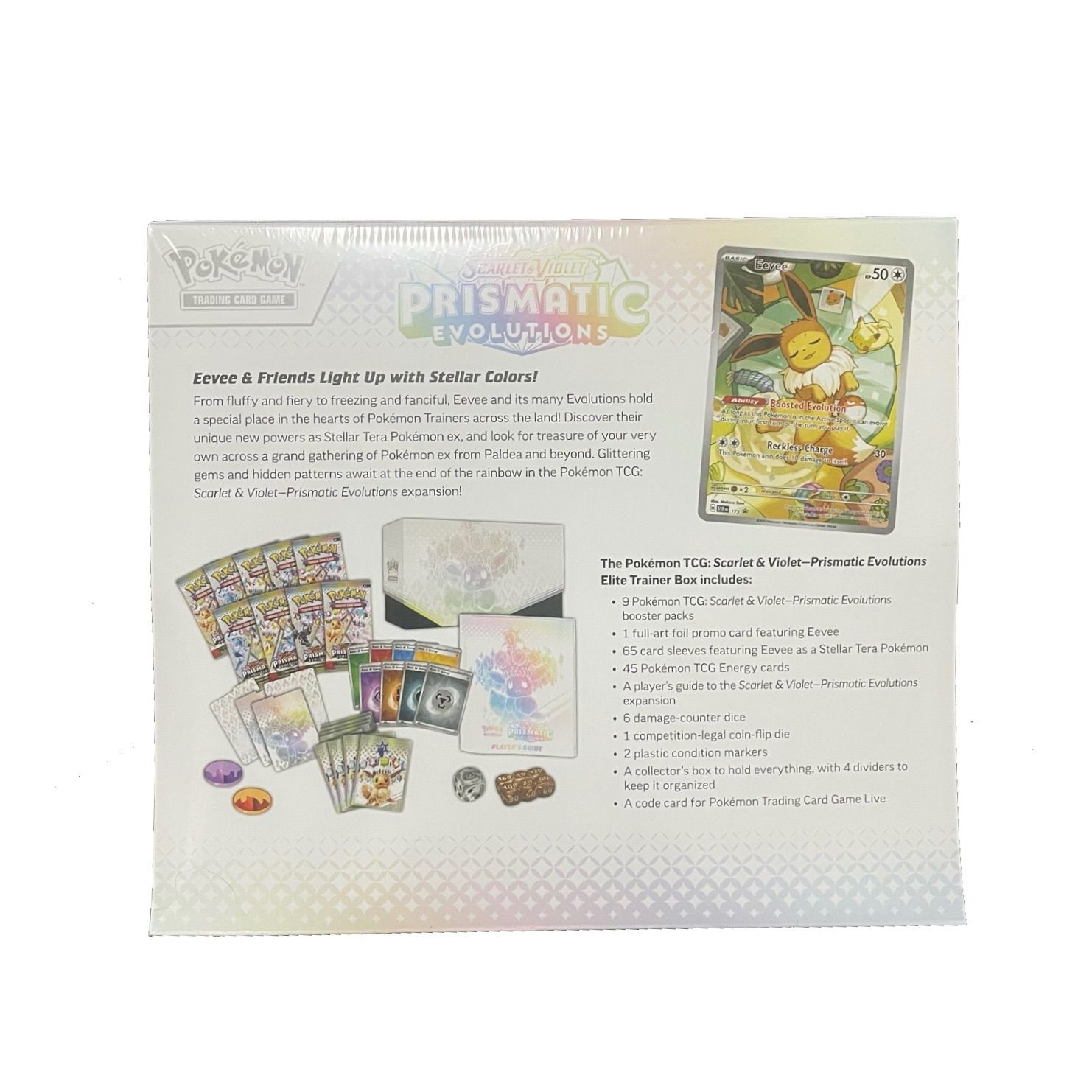 新品非開封 シュリンク付き Prismatic Evolutions Elite Trainer