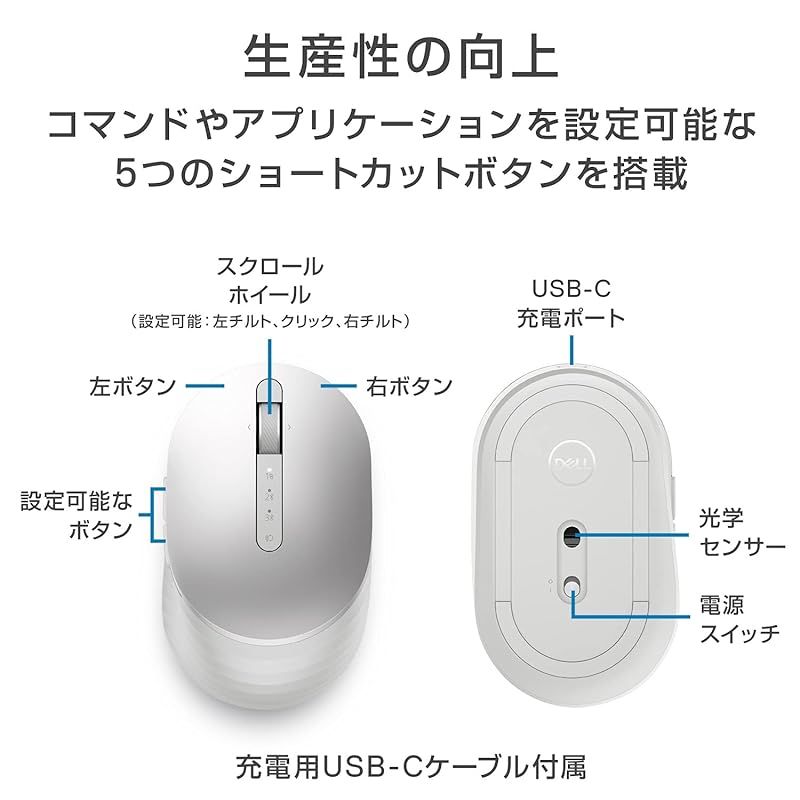 充電式ワイヤレスマウス MS7421W