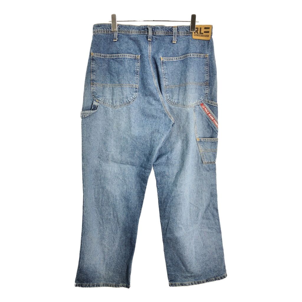POLO JEANS ポロジーンズ ラルフローレン デニム ペインターパンツ ブルー メンズ W34 L30 古着 V3315