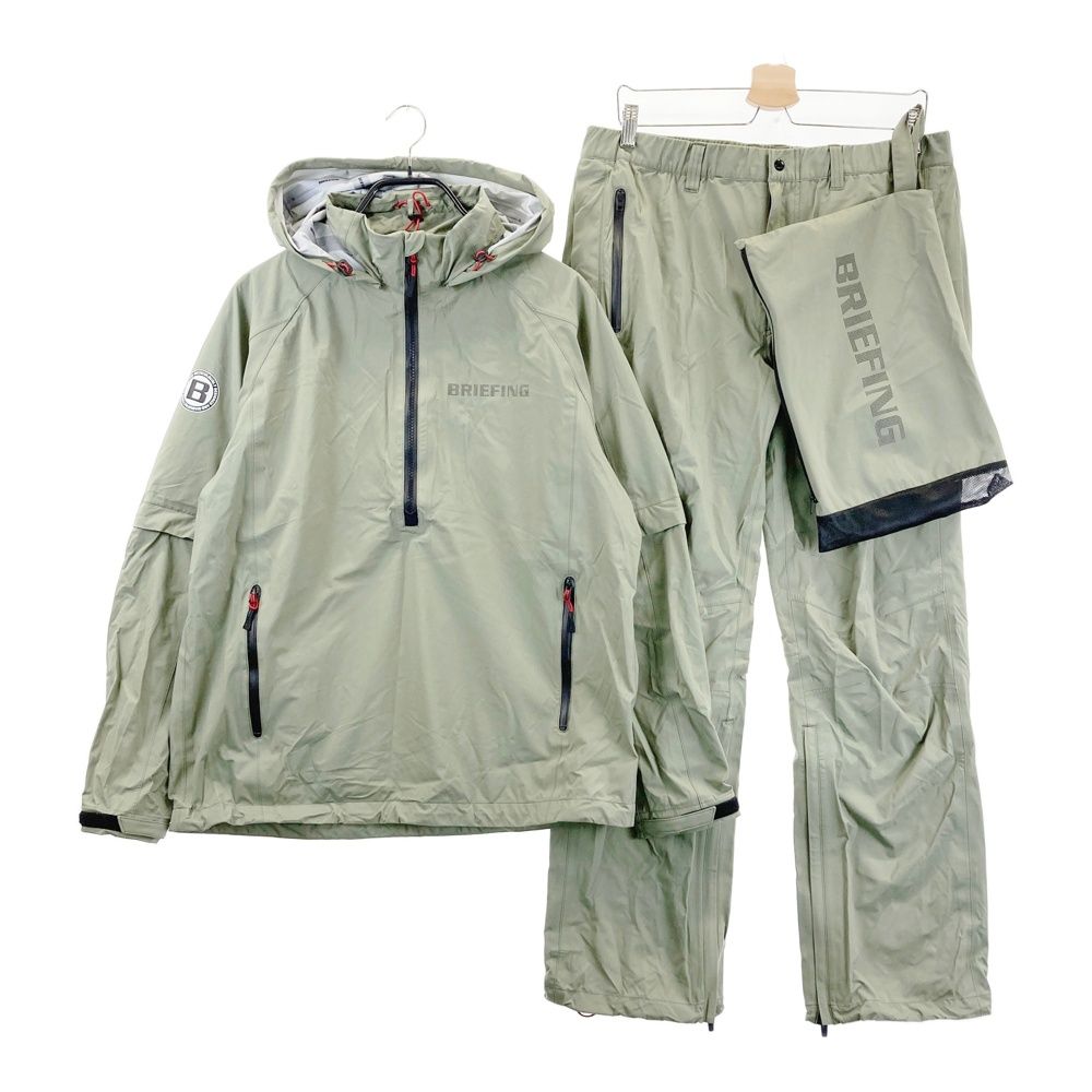 サイズ XL BRIEFING GOLF ブリーフィング 4way レインウェア 上下セットアップ カーキ系 240101547109 ゴルフウェア メンズ ストスト