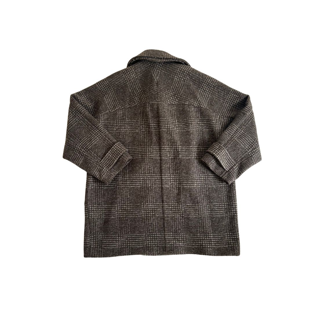 24AW Spick - Span スピックアンドスパン Wスライバーチェックハーフコート