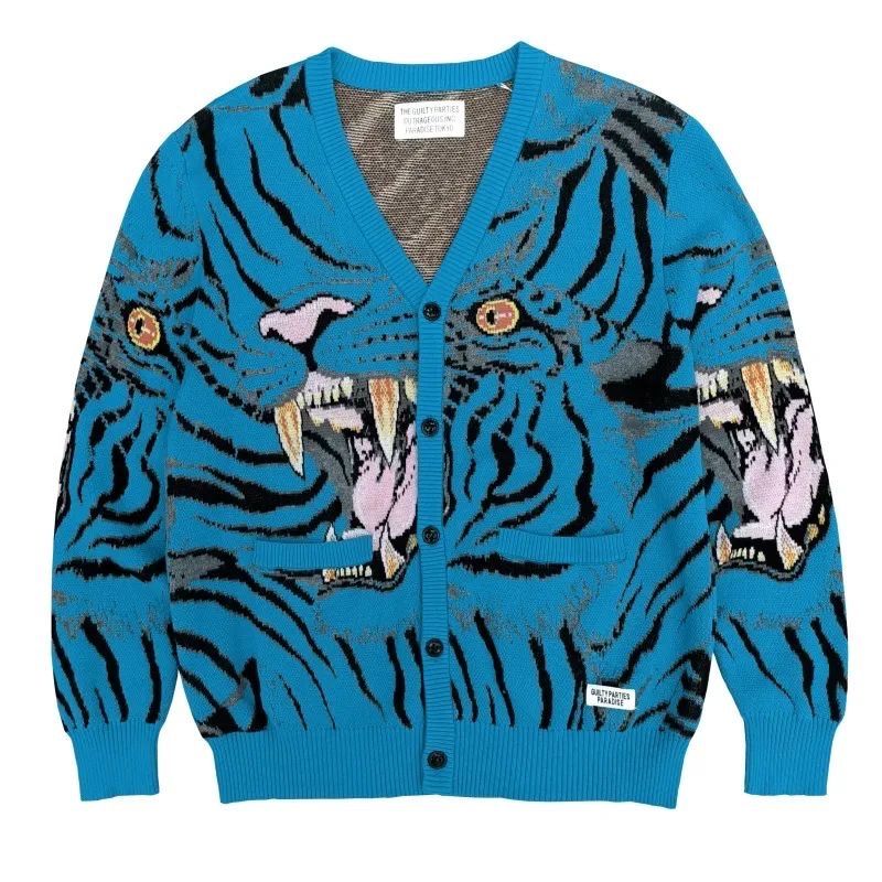 希少 WACKO MARIA × TIM LEHI コラボ 虎 タイガー ニット WACKO MARIA × TIM LEHI JACQUARD 虎 ニット 【公式通販】