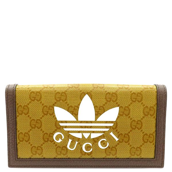 グッチ チェーンウォレット GUCCI×adidas コラボ 621892 鑑定済み