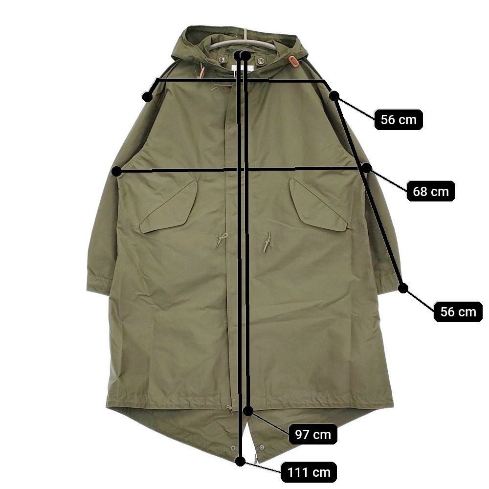 G.O.Aモッズコート　ゴア　グリーン　Mサイズ ミリタリー　アウター【128】 CIOTA 新品 Parka-shell M-1951 サイズ3 定価75900円 COLM-124