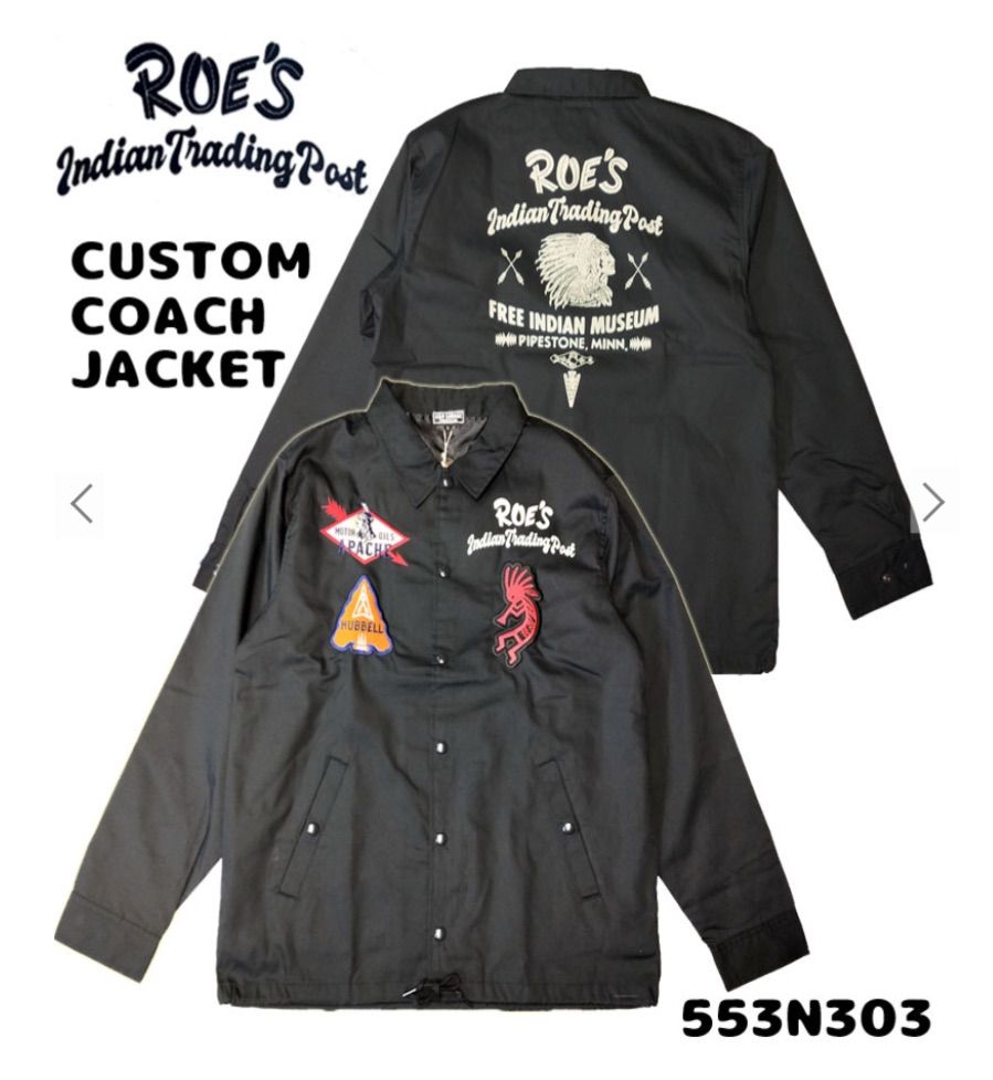 G&N GARAGE］ROE'S INDIAN TRADING POST CUSTOM COACH JACKET インディアン トレーディングポスト  カスタム コーチジャケット 商品 ココペリ ワッペン 刺繍 - メルカリ