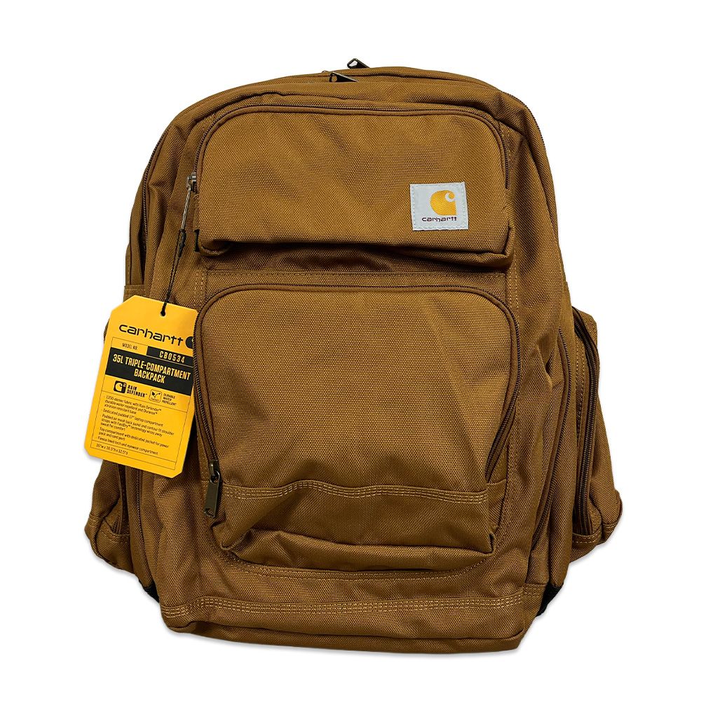 Carhartt トリプルコンパートメント バックパック 35L Amazon.com: Carhartt 35L Triple-Compartment Backpack