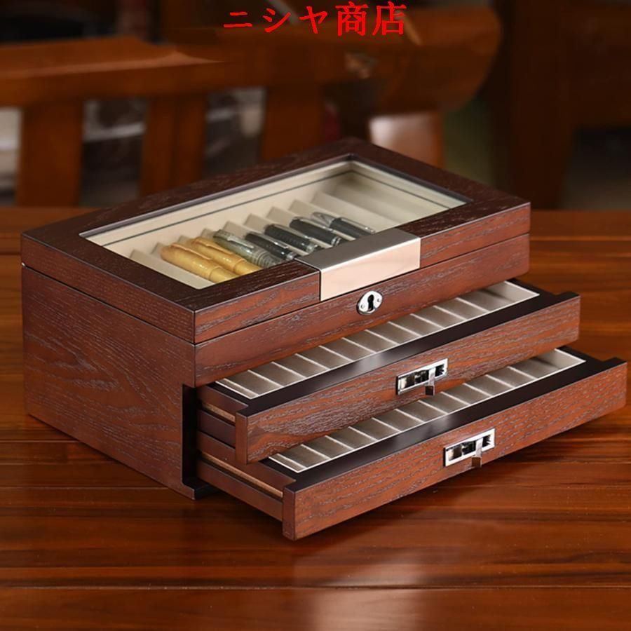 ペン陳列ケース 透明な窓が付いているペン貯蔵万年筆コレクターケース