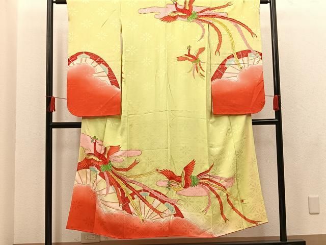 十三参り 子供 平和屋着物∵女の子 駒刺繍 金彩 祝着 孔雀花文 暈し染め 逸品 飾花文 女の子 絞り DAAR6475ma 金銀彩 平和屋着物□極上 祝着・長襦袢(無双仕立て)セット