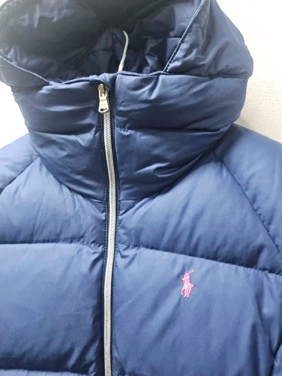 POLO RALPH LAUREN ポロラルフローレン ネイビー ピンクポニー hednフーディー ダックダウン ダウン KIDS 12 14