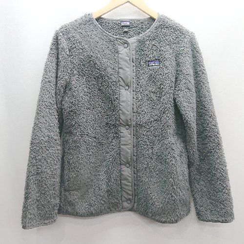 ⊇ patagonia パタゴニア キッズ ロガスト フリース 長袖 カーディガン サイズXXL グレー 男の子 E 1502180025327