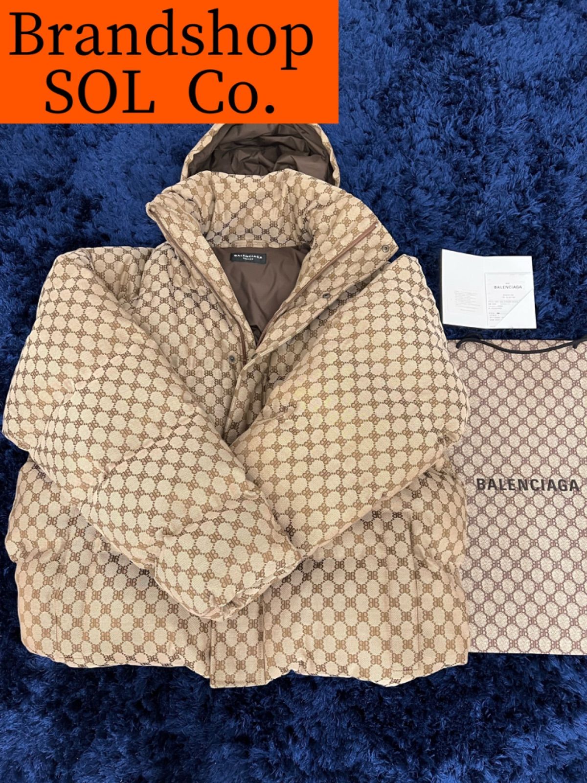 GUCCI バレンシアガ ベージュ メンズ HACKER BB PUFFER - メルカリ
