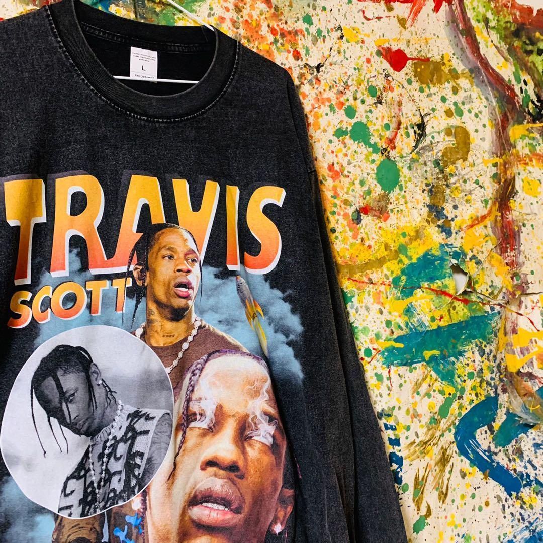 Travis Scottトラビススコット メンズ ロンT 長袖 新品 XL HIPHOP