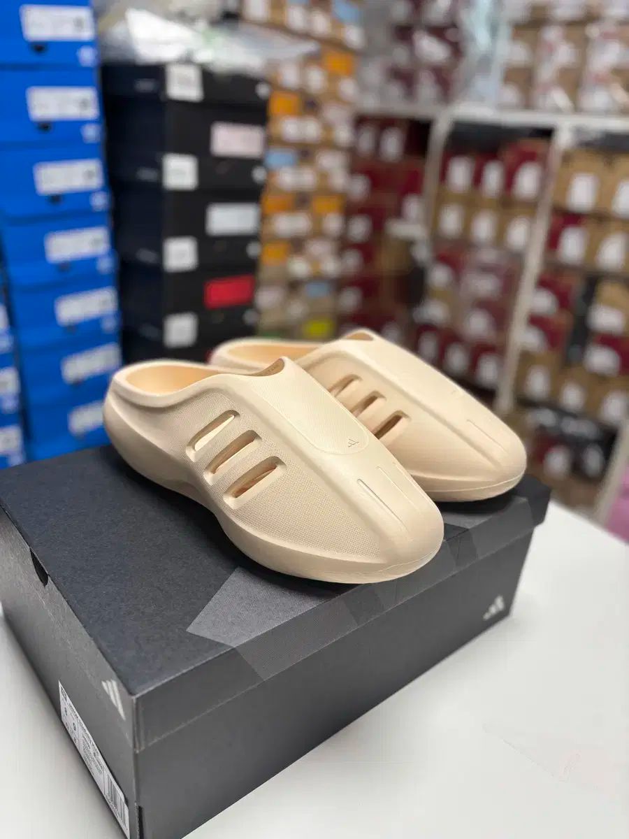 260 adidas アディダス アディフォーム スリッパ ミュール ユニセックス アイボリー IH0355