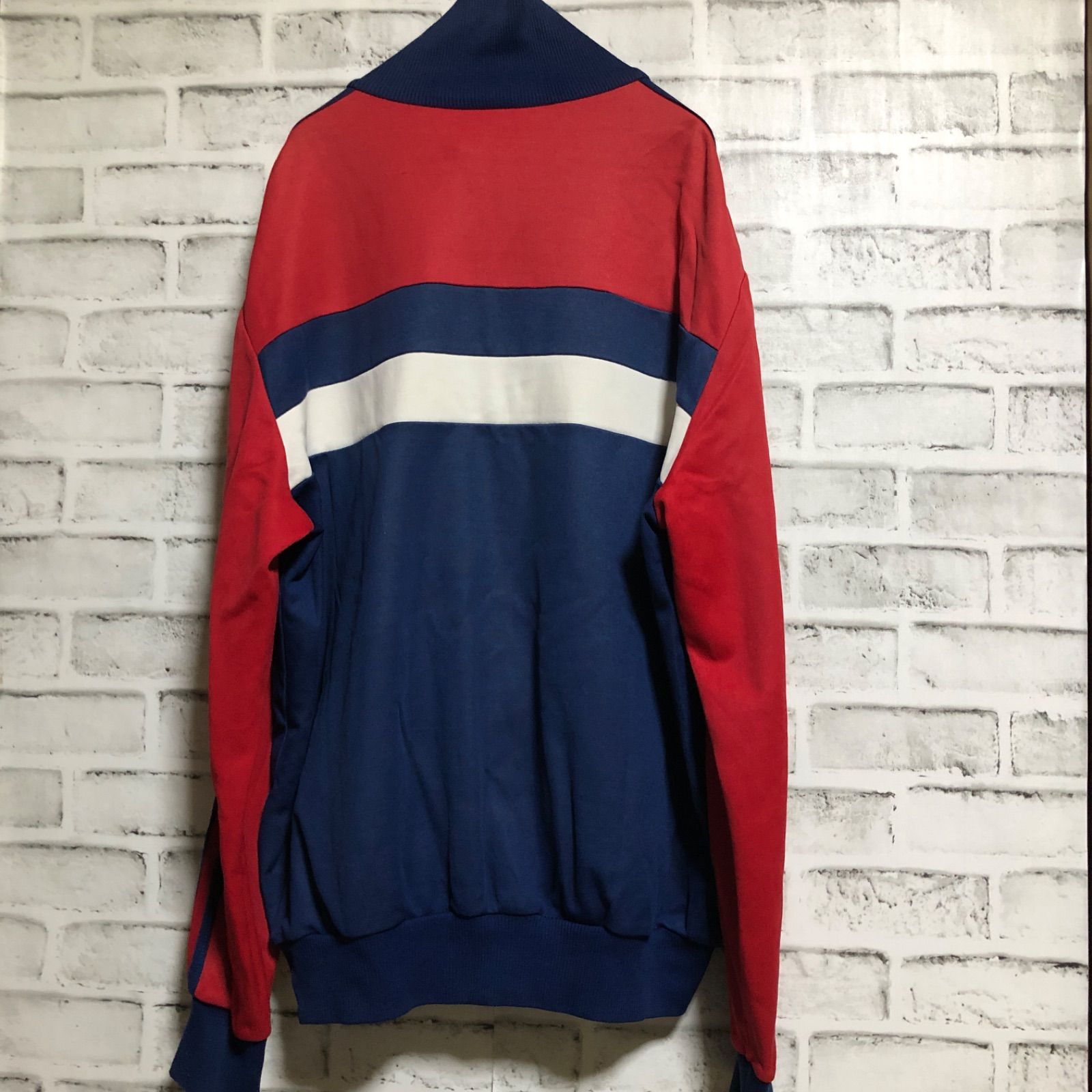 80s⭐️adidas トラックジャケット XL トレファイル vintage 紺