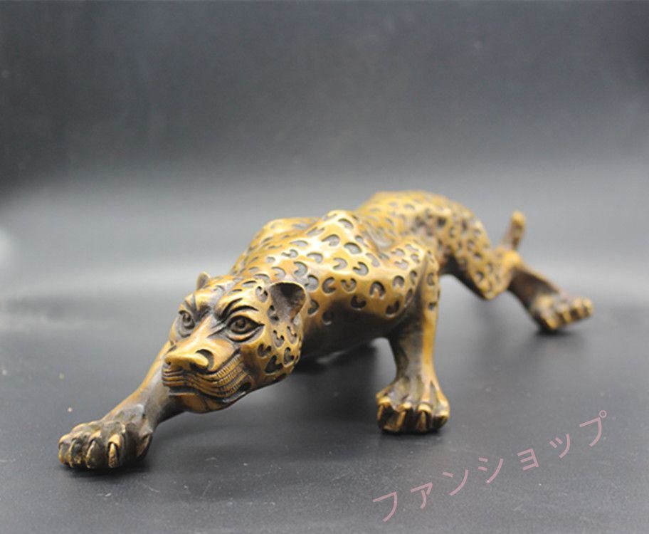 銅細工 金銭豹 書道具 文房具 装飾品 工芸品 美術品 置物 銅細工 金銭豹 書道具 文房具 装飾品 工芸品 美術品 置物 銅細工