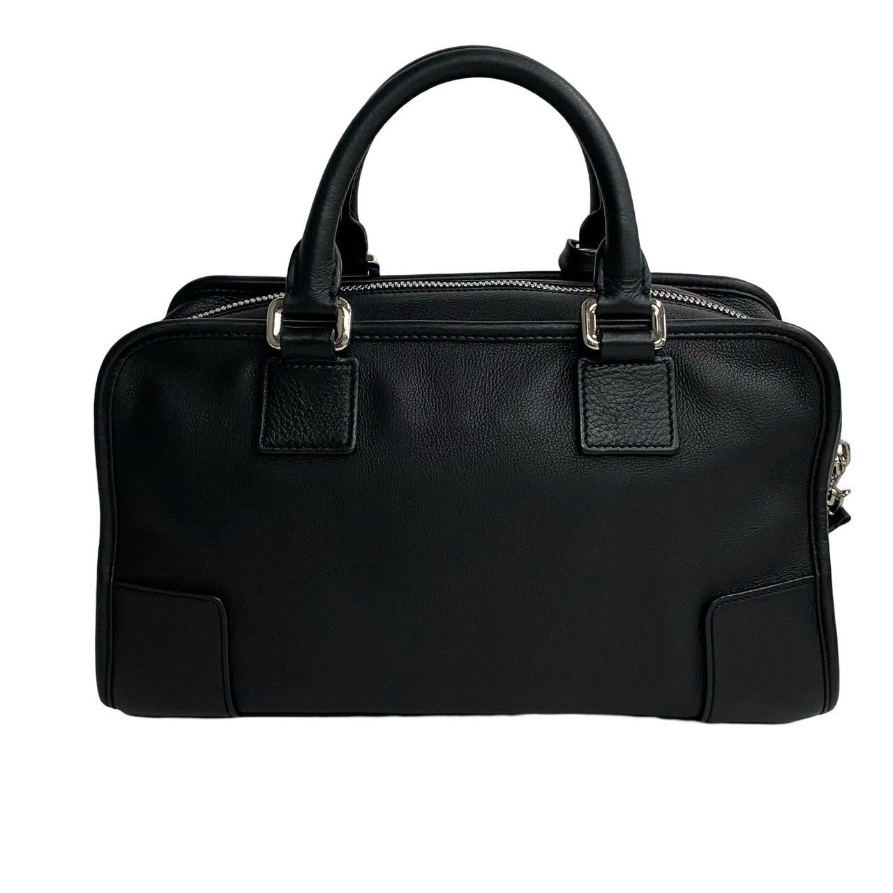 ほぼ未使用 希少品 LOEWE ロエベ アマソナ 28 アナグラム ロゴ レザー 