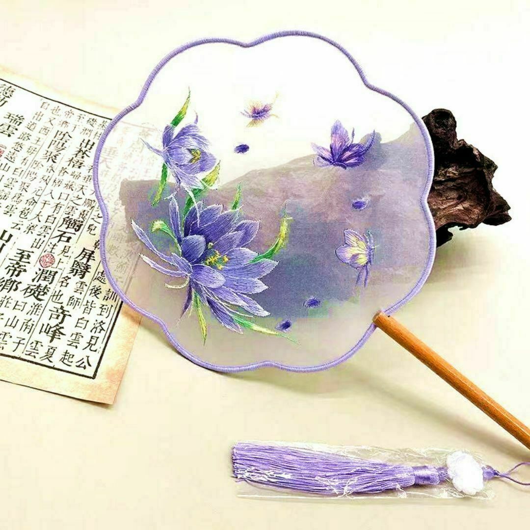 両面刺繍扇子コレクション Amazon.co.jp: うちわ両面刺繍うちわ舞踏扇に刺繍蘇州刺繍漢服