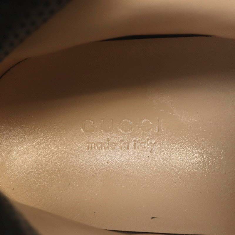 グッチ GUCCI SEGAコラボ レザー フラッシュトレック ハイトップ 