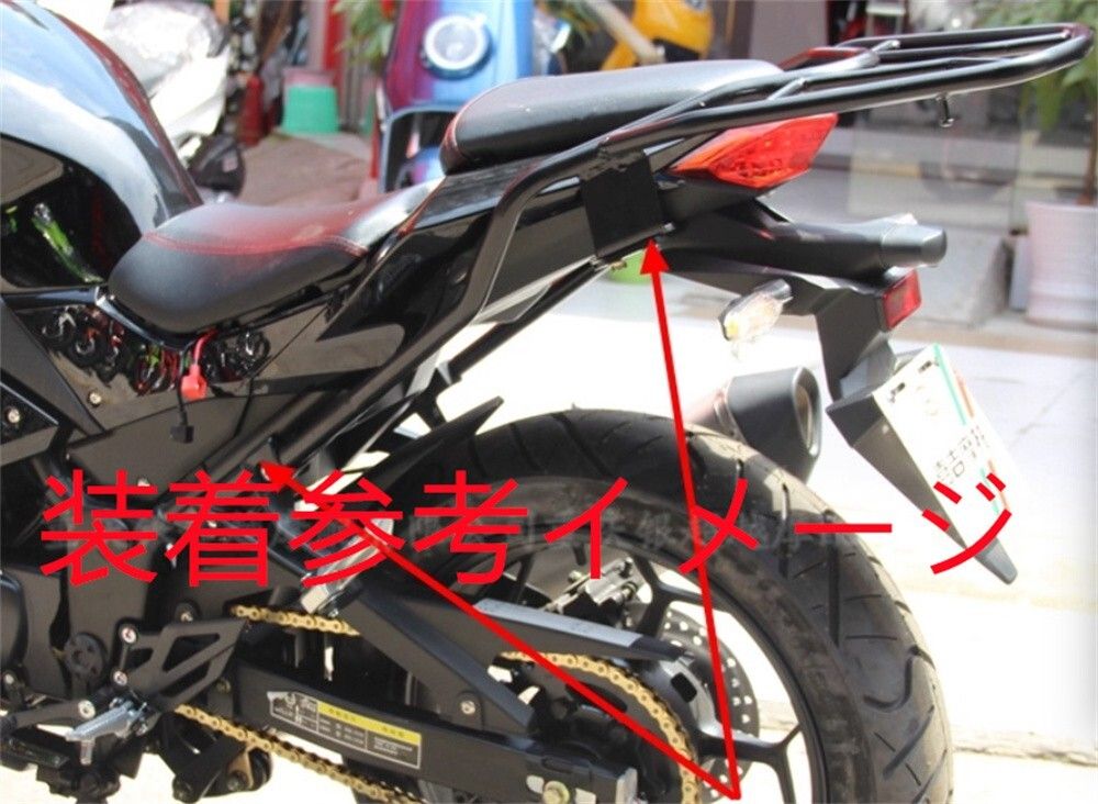 鑑賞に適した NINJA250 ninja250 EX250L EX300 2013-2017 Z250 2013-2017 リアキャリア - アルミトップケース 45L 黒 set 新作アイテムが満載。