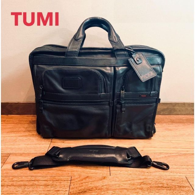 TUMI トゥミ ALPHA2 ビジネスバッグ レザー ブリーフケース-