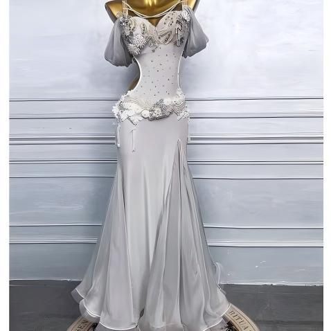 ベリーダンス オリエンタル衣装 インナー付 シルバー オーダーメイド