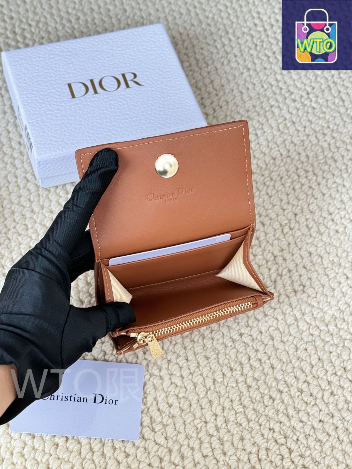 【大人上品♪】DIOR★My Dior Glycine ウォレット 上品☆ギフトにも最適】DIOR 30 Montaigne Glycine ウォレット