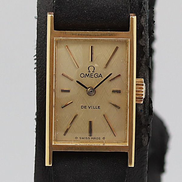 【稼働】OMEGA DEVILLE レクタンギュラー 手巻き時計 ゴールド 稼働】OMEGA DEVILLE レクタンギュラー 手巻き時計 ゴールド OMEGA DE