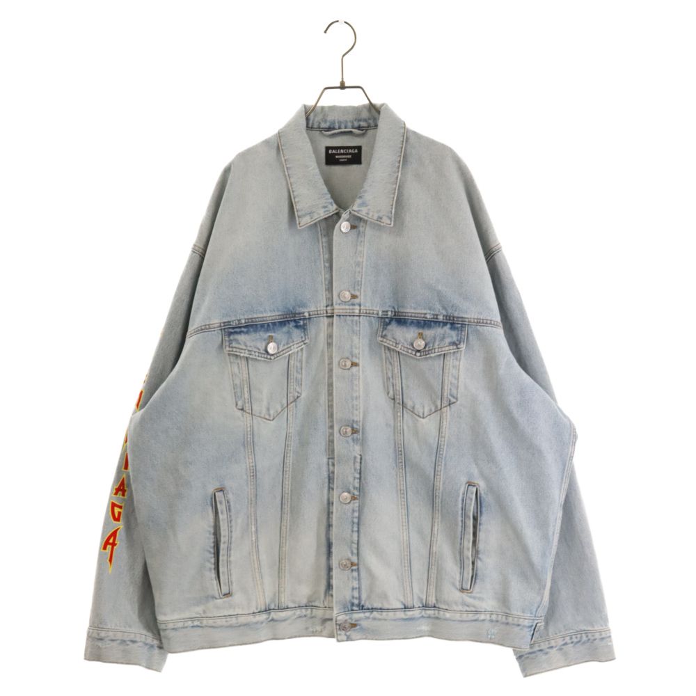 BALENCIAGA (バレンシアガ) 22SS Metal Logo Oversized Denim Jacket
