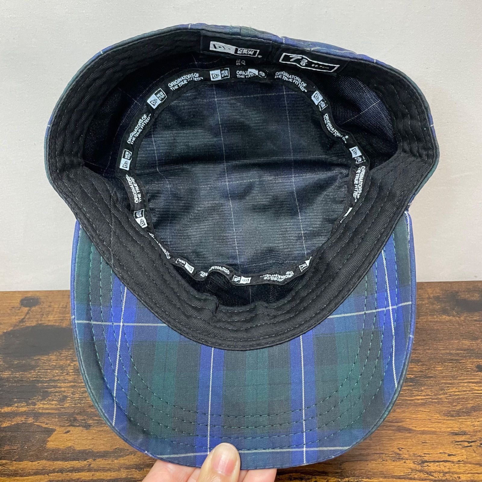 D-17ニューエラ キャンバスチェック柄 Work Cap740 - メルカリ