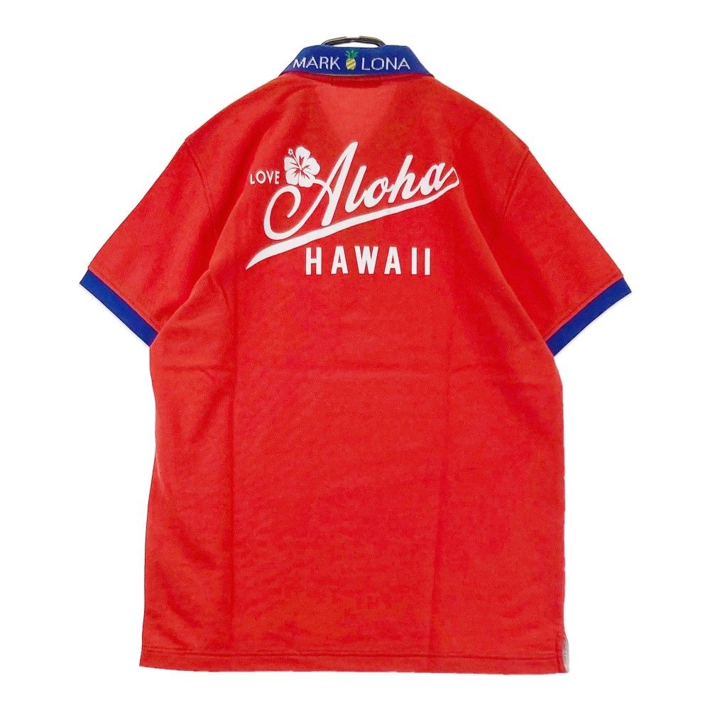 サイズ：48 MARK&LONA マークアンドロナ 半袖ポロシャツ レッド系