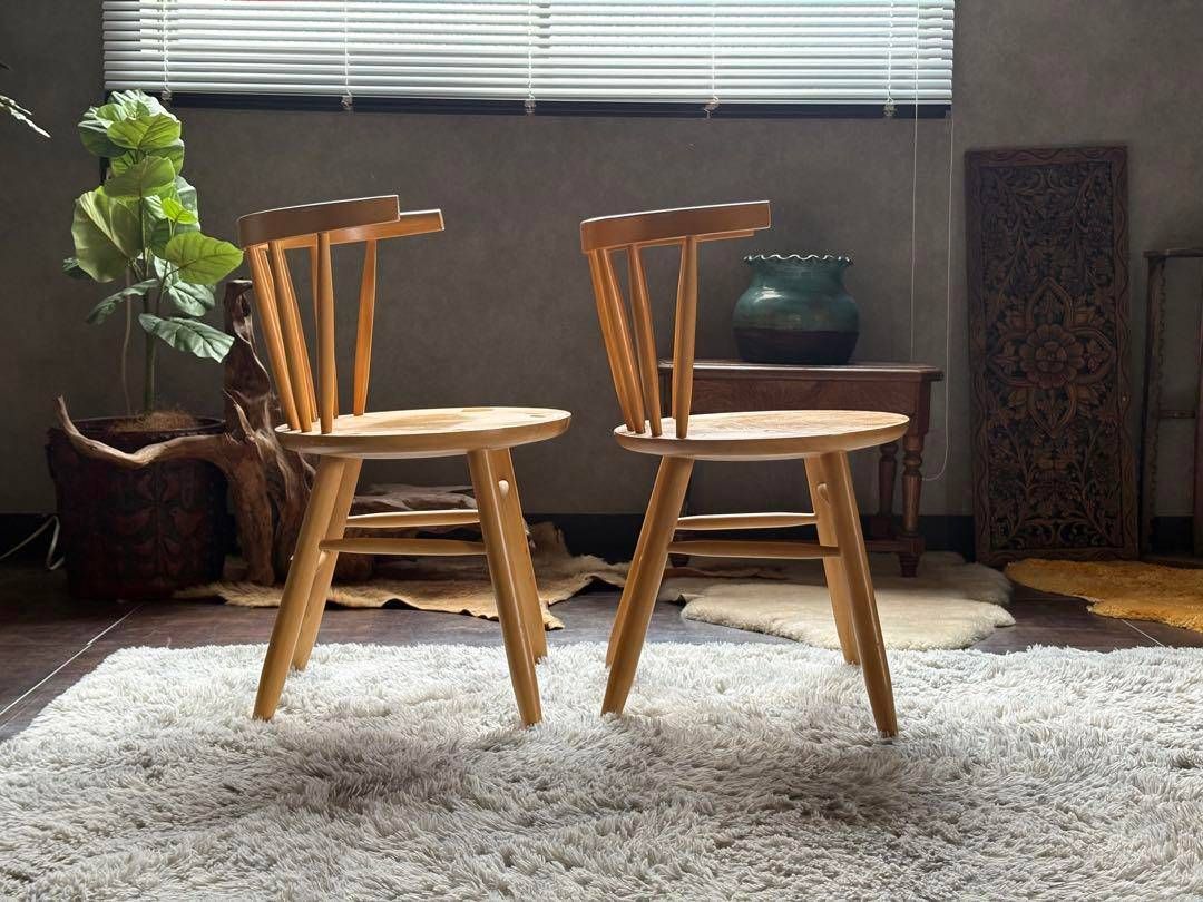 ②cherry 桜屋工業 ウィンザーチェア アームチェア オークレイ