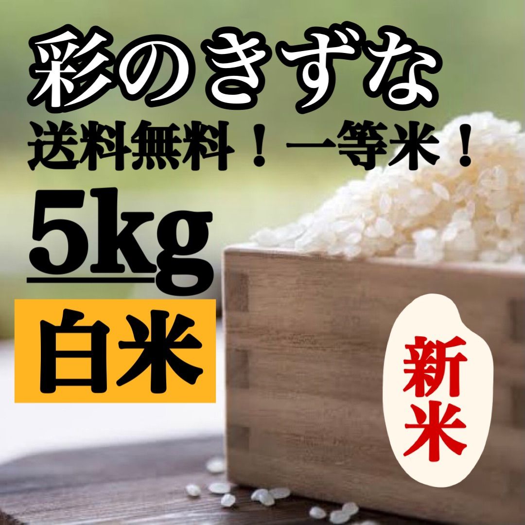 白米 5kg 彩のきずな 新米 埼玉県産 令和5年産 送料無料 米 5キロ - 米