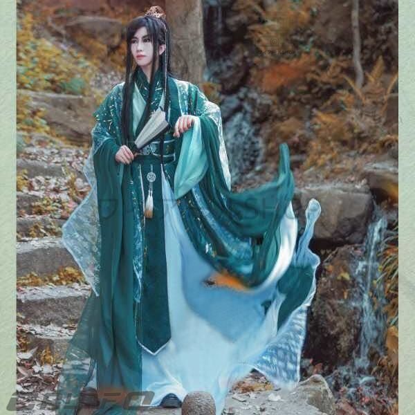 天官賜福 戚容 風師 男相 フルセット コスプレ衣装 オリジナル コスチューム 漢服 仮装 大人用 文化祭 イベント