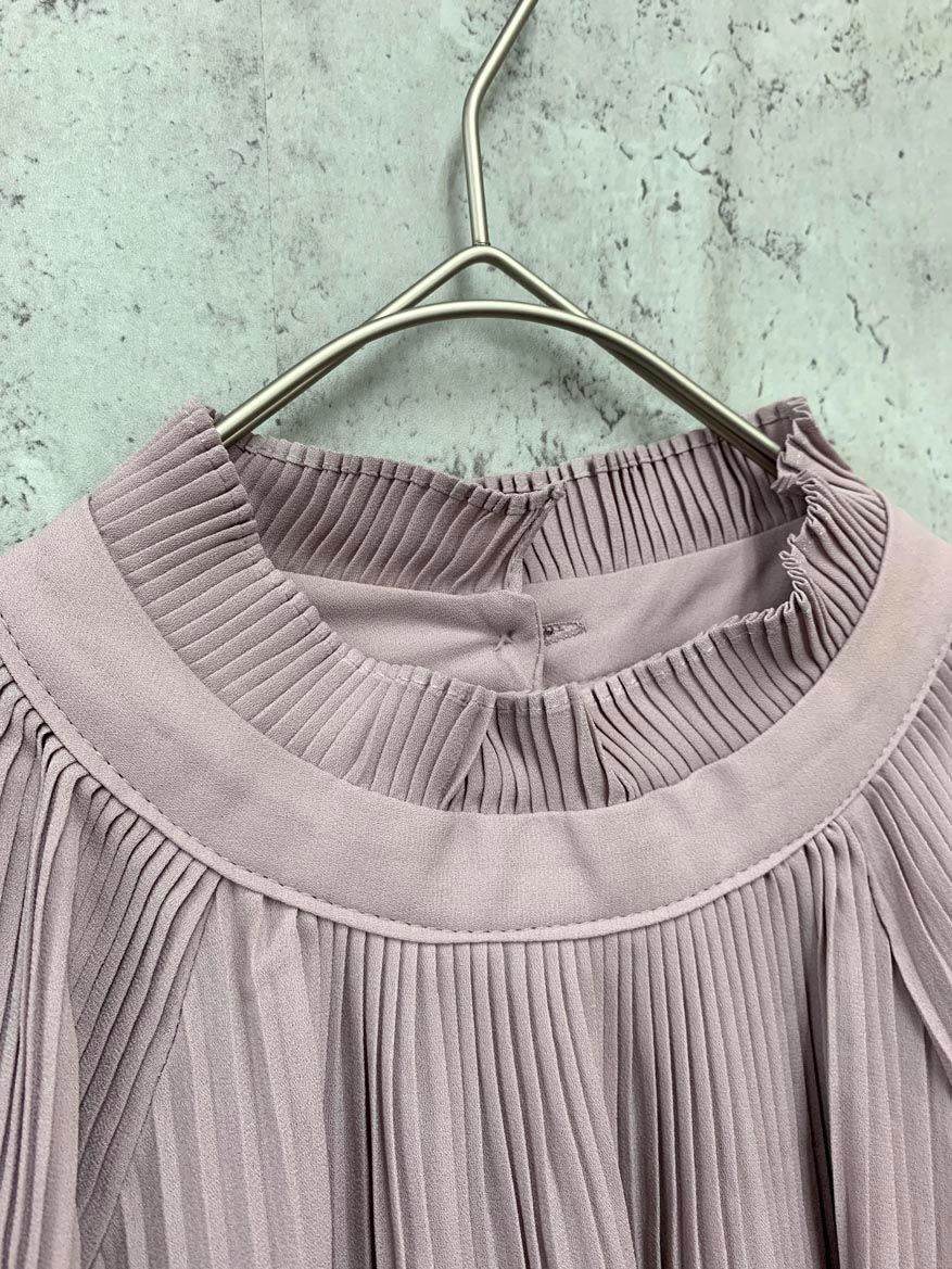 cawaii カワイイ 美しいボレロ風ラインのプリーツブラウス トップス シャツ ピンク レディース