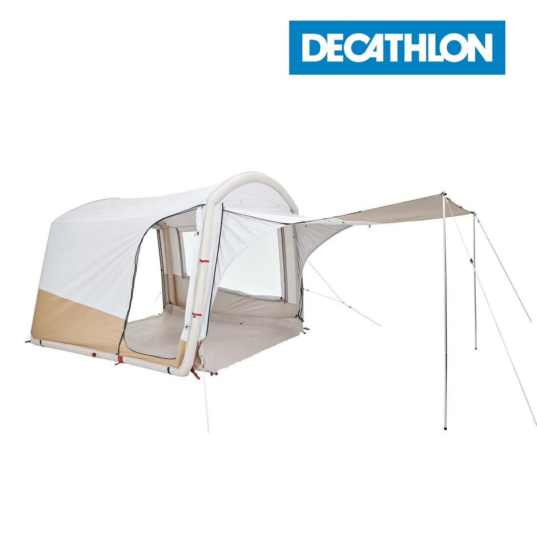 QUECHUA Camping Air Living Space Shelter AIR SECONDS BASE CONNECT FRESH - 6 Person Inflatable Outdoor 2895866 8561168 Decathlon