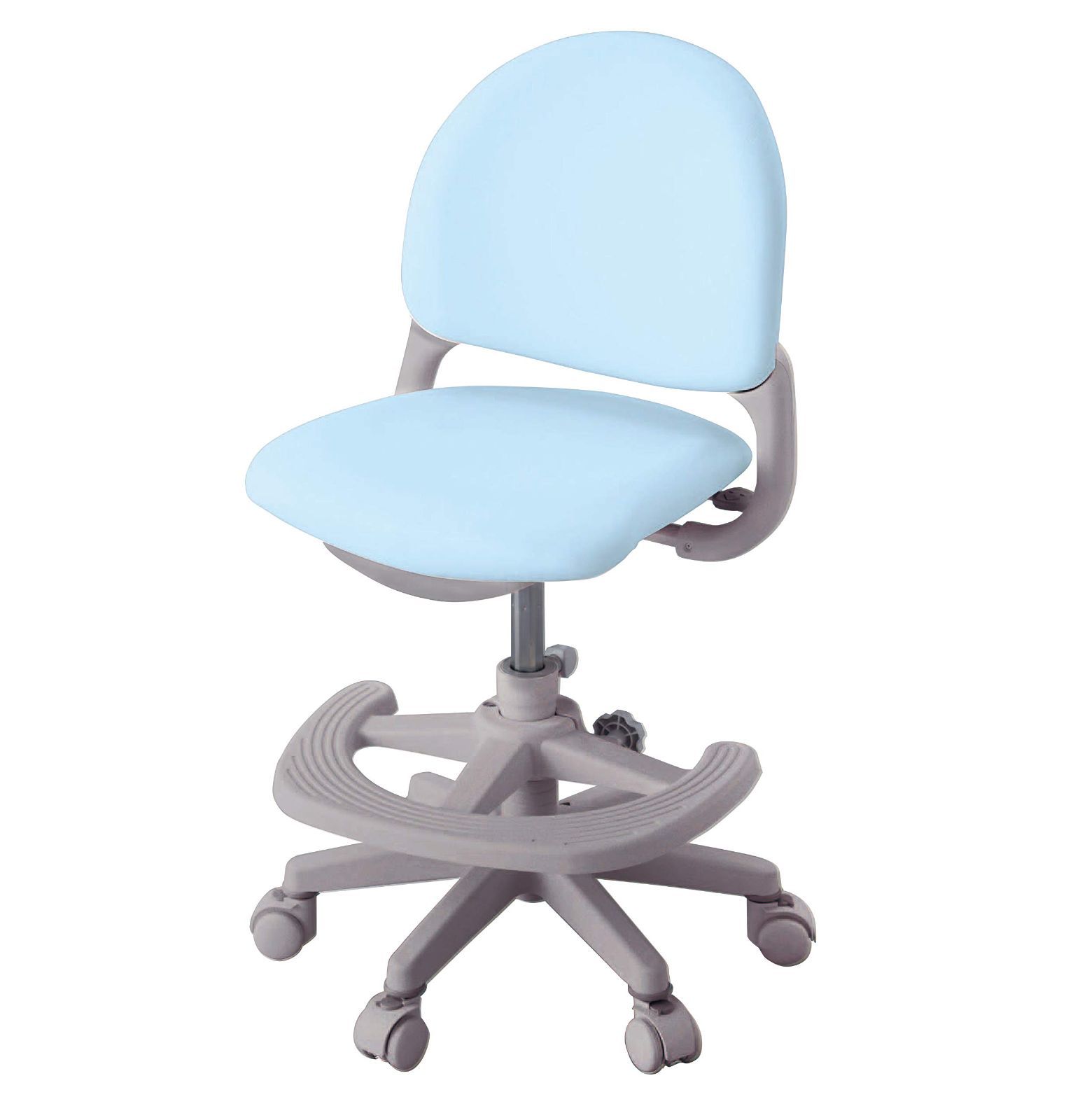 Color ライトブルー_Style PVCレザー KOIZUMI コイズミ BestFit Chair CDY-662LB べストフィットチェア 学習 勉強 回転 椅子 PVC レザー調 ライトブルー パステルカラー サイズ W520×D480~545×H7 WWW_OLIVIERBERNSTEIN_COM