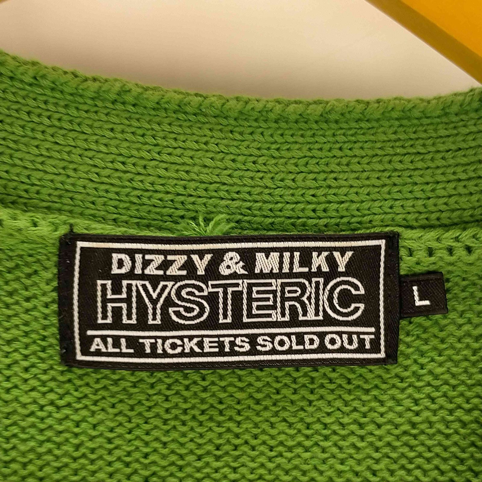 ヒステリックグラマー HYSTERIC GLAMOUR AFRO GIRL編込カーディガン