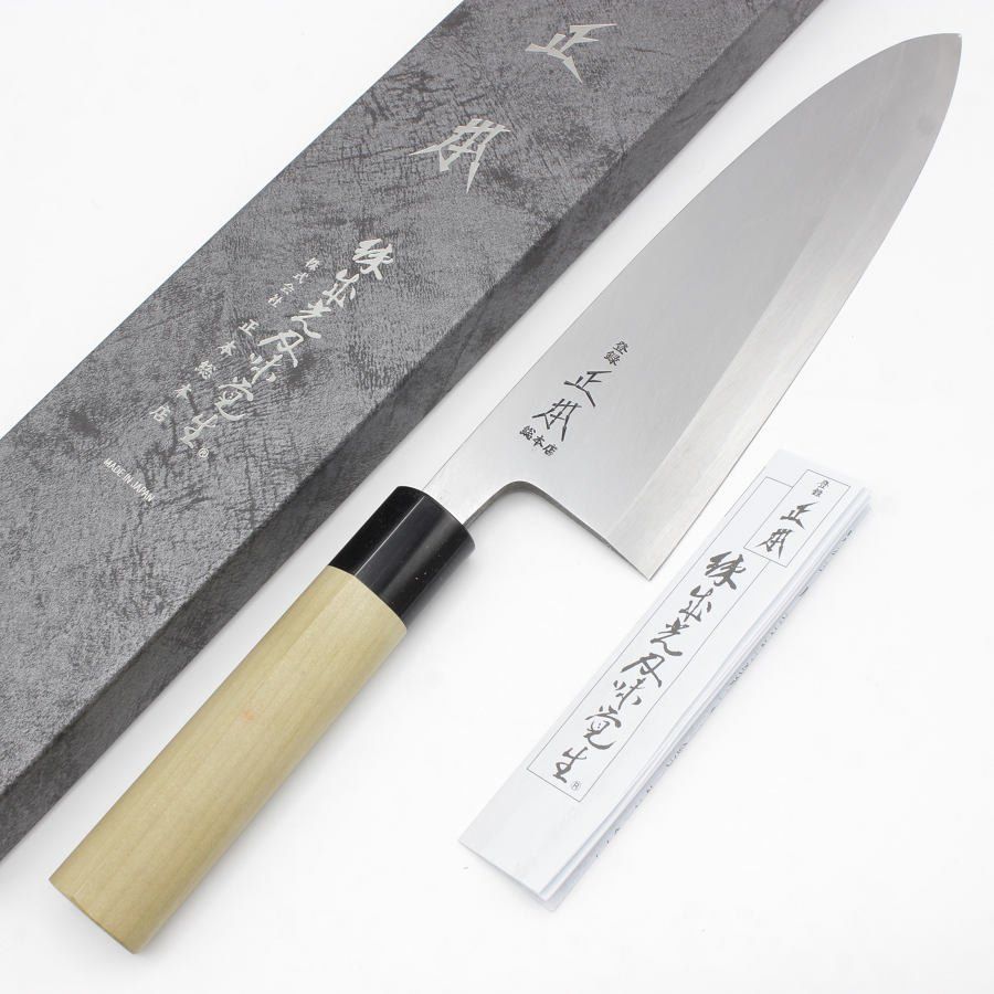 新品】正本総本店 本霞 玉白鋼 出刃包丁 KS2021 七寸 栗型柄 刃渡り約210mm 和包丁 - メルカリ