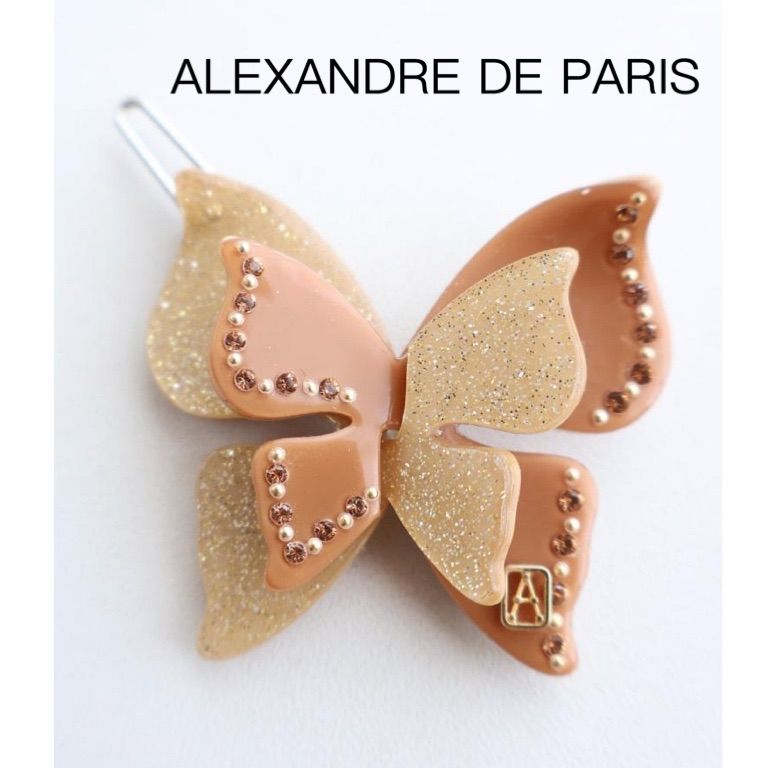 ALEXANDRE DE PARIS 蝶のヘアピン ALEXANDRE DE PARIS 蝶のヘアピン ALEXANDRE DE PARIS 蝶のヘアピン