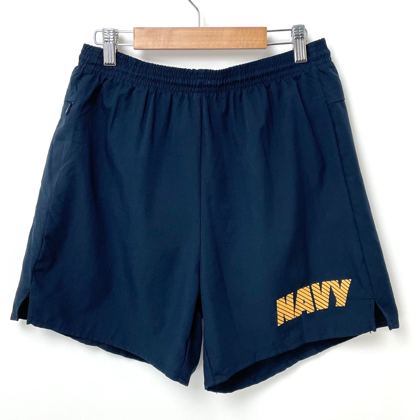 アメリカ海軍 U.S.NAVY フィジカルトレーニング ショートパンツ ゴールドレター【PT-ML0004GB-1011】