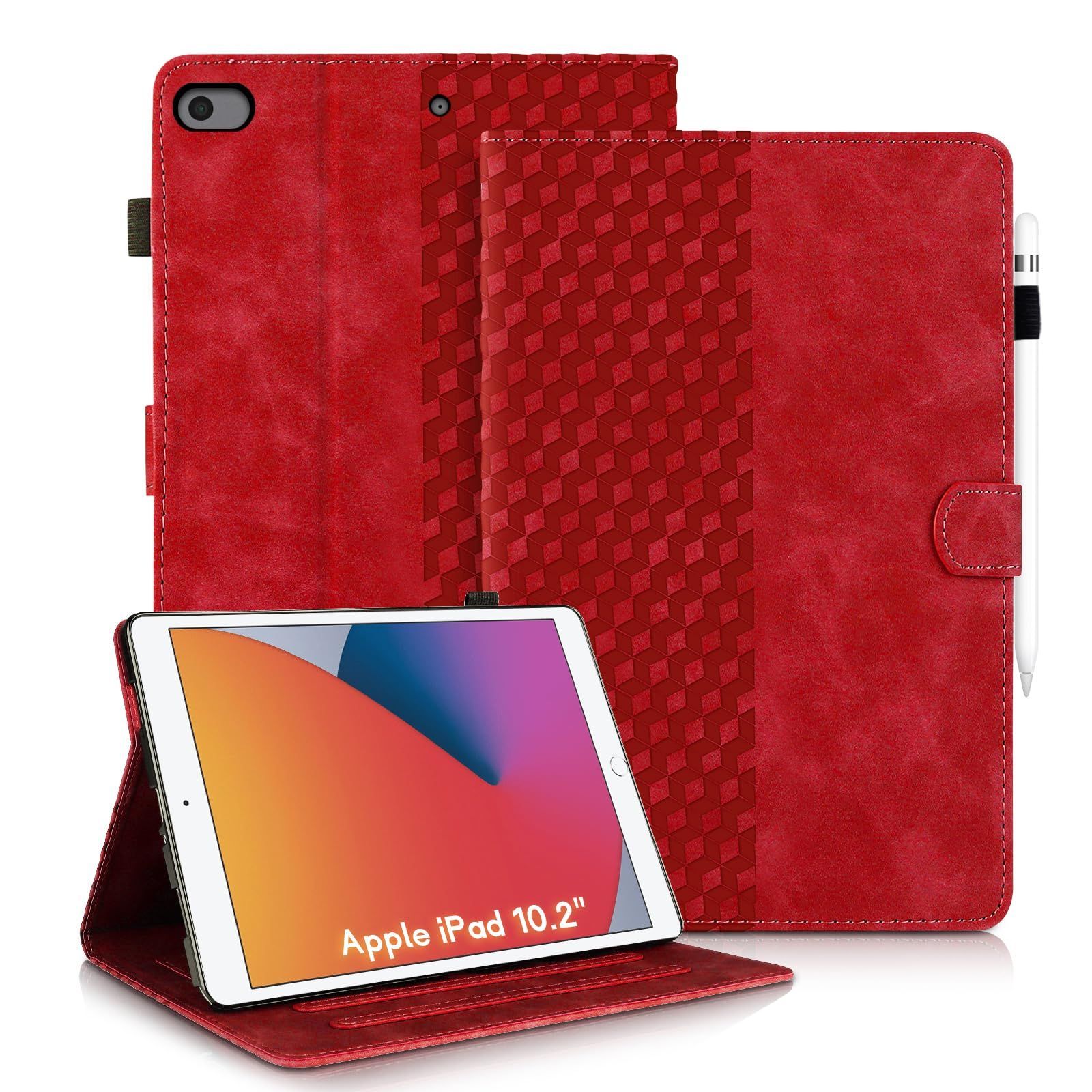 ケース iPad 9 8 7 10.2インチ 2021 2020 2019モデル 第9 7世代用 Apple Pencil 収納 10.2 7世代 2019年