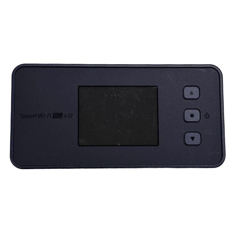 ファッションショー NEC Speed Wi-Fi 5G X12 NAR03 Wi-Fiルーター ブラック au 〇判定 クレードル NAR03PUU 付属 通電 済 52509K288