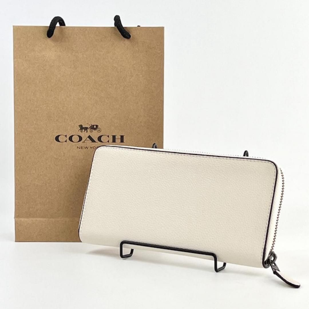 新品 コーチ COACH 財布 長財布 レディース 女性 スヌーピー 白 可愛い