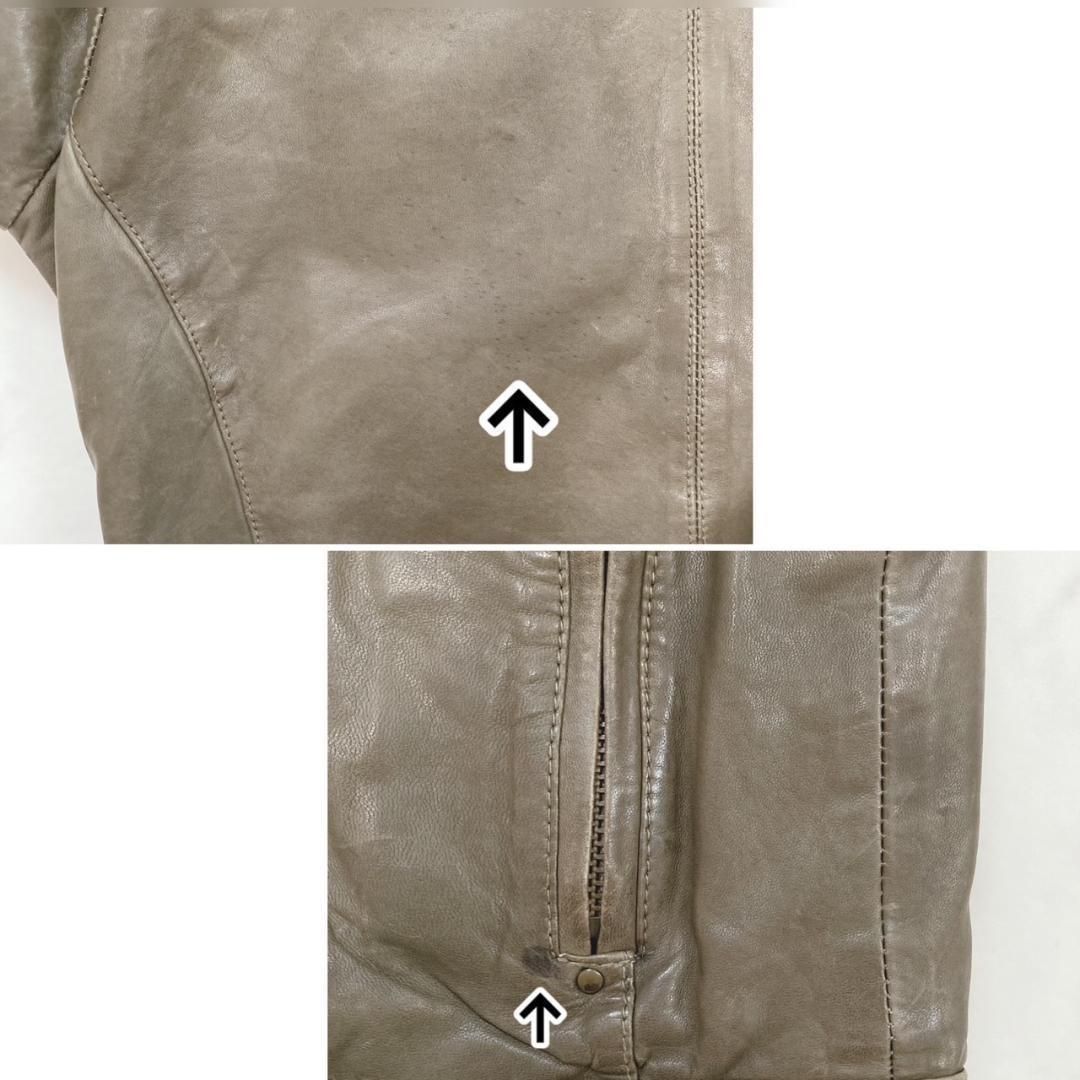 LEE ラムレザー 羊革 シングルライダースジャケット KANDAIZUMI_COM