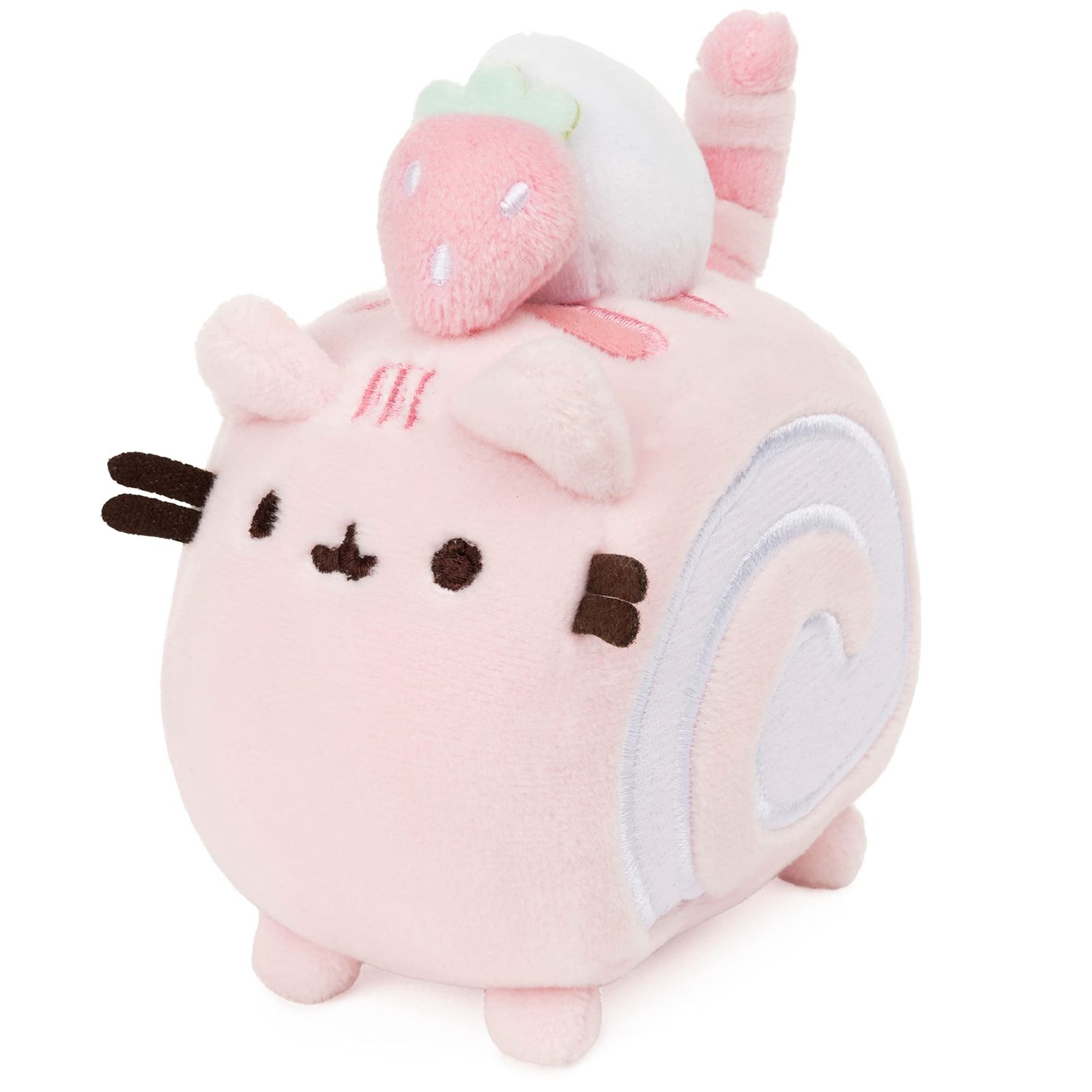 GUND Roll Cake Pusheen Sweet Dessert Squishy Plush Stuffed Animal Cat Squishy and Satisfyingly Stretchy Fabric， for Ages 8 and Up 
