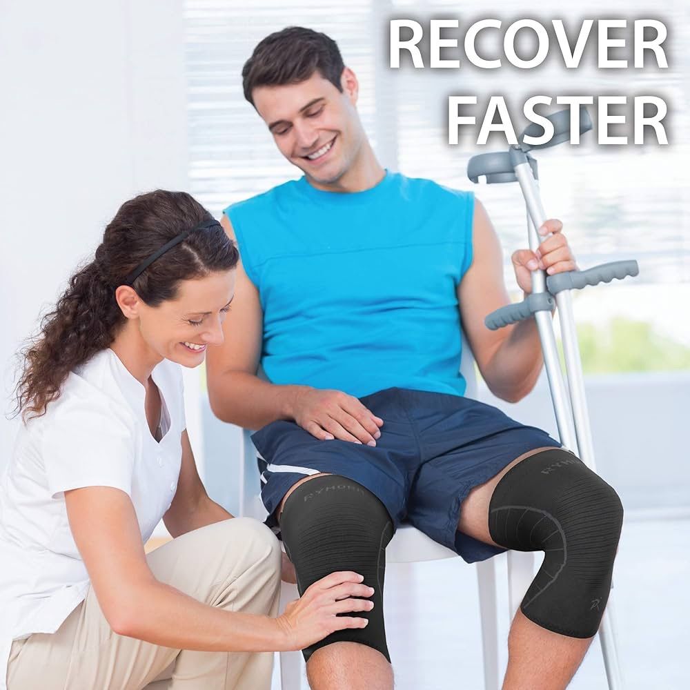 膝サポートブレース圧縮スリーブ（男女兼用）靭帯損傷　関節痛緩和　ランニング 膝サポートブレース圧縮スリーブ 男女兼用 靭帯損傷、関節痛緩和