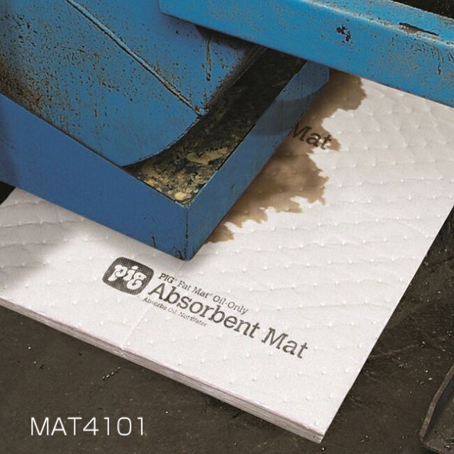 ファットマット 油 吸収マットパッド ディスペンサーボックス入り オイル吸着マット MAT4101 PIG ピグ