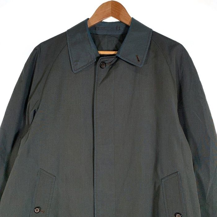 60~70's Burberrys バーバリー ステンカラーコート 比翼 玉虫
