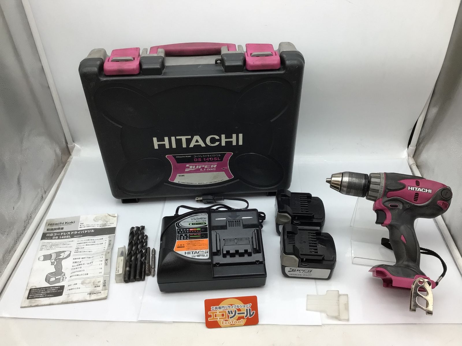 品 HiKOKI|ハイコーキ ドリルドライバー DS14DSL 2LSCK IT3LGSRDC6BK エコツール知立店 M02